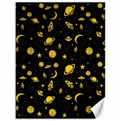 Space Pattern Canvas 18  X 24   by ValentinaDesign