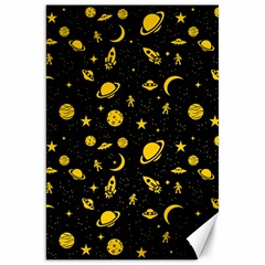 Space Pattern Canvas 20  X 30   by ValentinaDesign