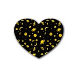 Space pattern Heart Coaster (4 pack)  Front