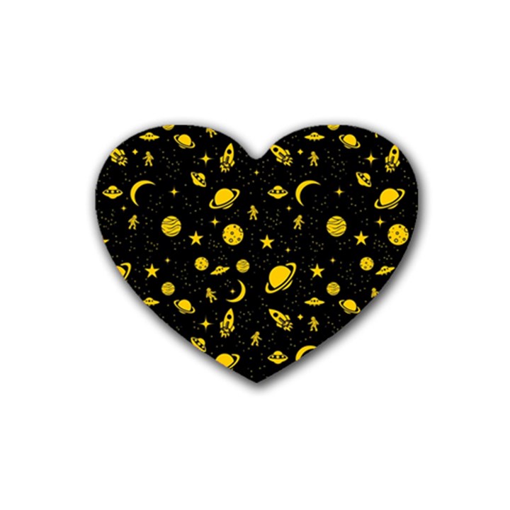 Space pattern Heart Coaster (4 pack) 