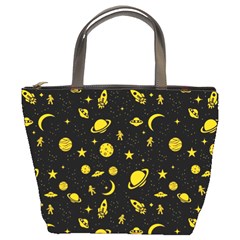 Space Pattern Bucket Bags by ValentinaDesign