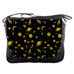 Space Pattern Messenger Bags by ValentinaDesign