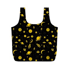 Space Pattern Full Print Recycle Bags (m)  by ValentinaDesign