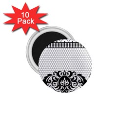 Transparent Lace Decoration 1 75  Magnets (10 Pack)  by Nexatart