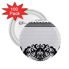 Transparent Lace Decoration 2 25  Buttons (100 Pack)  by Nexatart