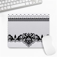 Transparent Lace Decoration Large Mousepads by Nexatart