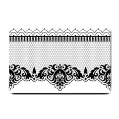 Transparent Lace Decoration Small Doormat  by Nexatart