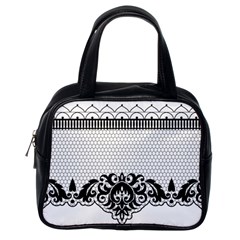 Transparent Lace Decoration Classic Handbags (one Side) by Nexatart