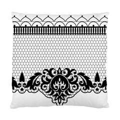 Transparent Lace Decoration Standard Cushion Case (two Sides) by Nexatart