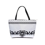 Transparent Lace Decoration Shoulder Handbags Front