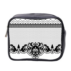 Transparent Lace Decoration Mini Toiletries Bag 2-side by Nexatart