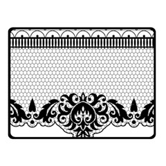 Transparent Lace Decoration Fleece Blanket (small) by Nexatart