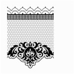 Transparent Lace Decoration Large Garden Flag (Two Sides) Front