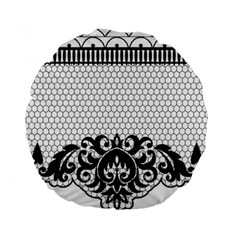 Transparent Lace Decoration Standard 15  Premium Round Cushions by Nexatart