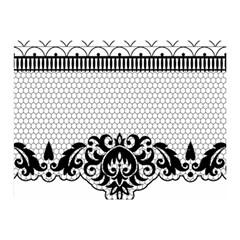 Transparent Lace Decoration Double Sided Flano Blanket (mini)  by Nexatart