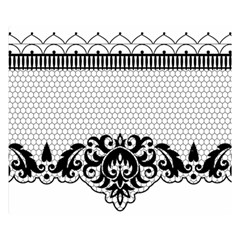 Transparent Lace Decoration Double Sided Flano Blanket (small)  by Nexatart