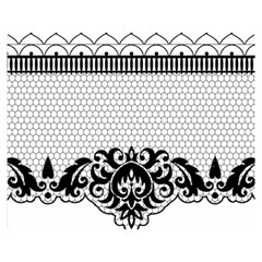 Transparent Lace Decoration Double Sided Flano Blanket (medium)  by Nexatart