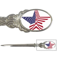 A Star With An American Flag Pattern Letter Openers by Nexatart