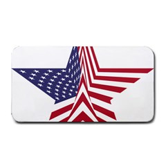 A Star With An American Flag Pattern Medium Bar Mats by Nexatart