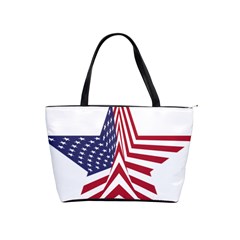 A Star With An American Flag Pattern Shoulder Handbags by Nexatart