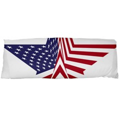 A Star With An American Flag Pattern Body Pillow Case Dakimakura (two Sides) by Nexatart