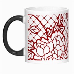 Transparent Decorative Lace With Roses Morph Mugs by Nexatart