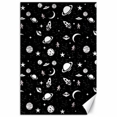 Space Pattern Canvas 20  X 30   by ValentinaDesign