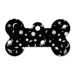 Space pattern Dog Tag Bone (Two Sides) Front