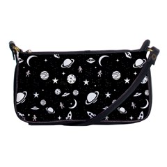 Space Pattern Shoulder Clutch Bags by ValentinaDesign