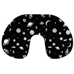 Space Pattern Travel Neck Pillows by ValentinaDesign