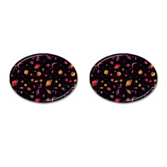 Space Pattern Cufflinks (oval) by ValentinaDesign