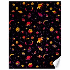 Space Pattern Canvas 18  X 24   by ValentinaDesign