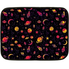 Space Pattern Double Sided Fleece Blanket (mini)  by ValentinaDesign