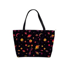 Space Pattern Shoulder Handbags by ValentinaDesign