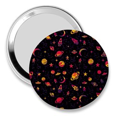 Space Pattern 3  Handbag Mirrors by ValentinaDesign