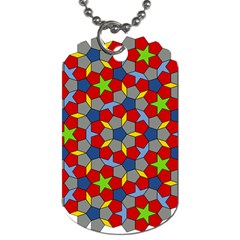 Penrose Tiling Dog Tag (two Sides) by Nexatart