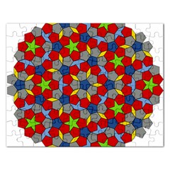 Penrose Tiling Rectangular Jigsaw Puzzl by Nexatart