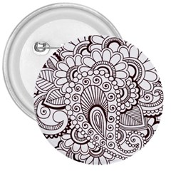 Henna Line Art Clipart 3  Buttons by Nexatart