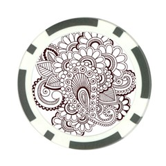 Henna Line Art Clipart Poker Chip Card Guard by Nexatart