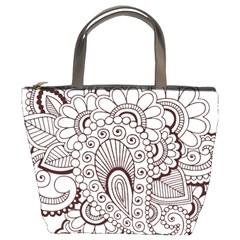 Henna Line Art Clipart Bucket Bags by Nexatart