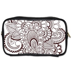 Henna Line Art Clipart Toiletries Bags 2-side by Nexatart