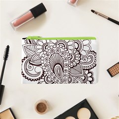 Henna Line Art Clipart Cosmetic Bag (xs) by Nexatart