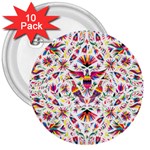 Otomi Vector Patterns On Behance 3  Buttons (10 pack)  Front