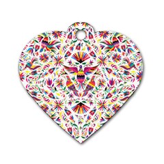 Otomi Vector Patterns On Behance Dog Tag Heart (one Side) by Nexatart