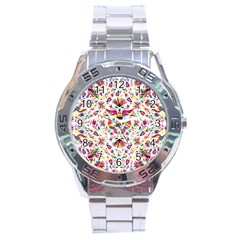 Otomi Vector Patterns On Behance Stainless Steel Analogue Watch by Nexatart