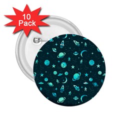 Space pattern 2.25  Buttons (10 pack) 