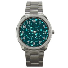 Space pattern Sport Metal Watch