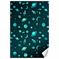 Space pattern Canvas 12  x 18  