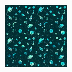 Space pattern Medium Glasses Cloth