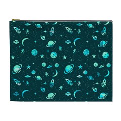 Space Pattern Cosmetic Bag (xl) by ValentinaDesign